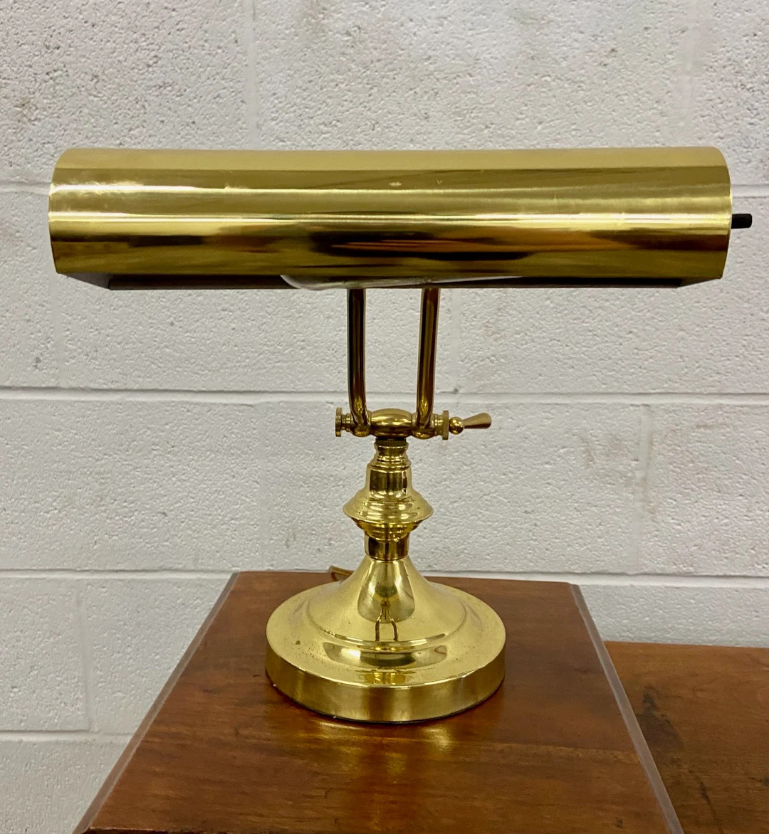 Vintage Brass Adjustable Lawyer Banker Piano Desk Lamp - Etsy | Etsy (US)