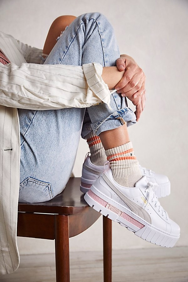 Mayze Leather Sneakers | Free People (Global - UK&FR Excluded)