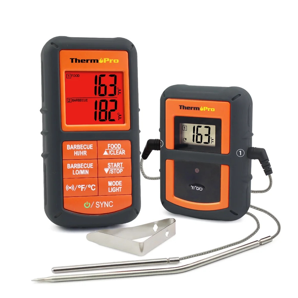 ThermoPro TP08 Wireless Remote Kitchen Cooking Meat Thermometer - Dual Probe for BBQ Smoker Grill... | Walmart (US)