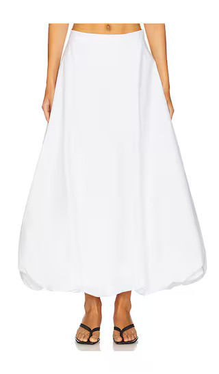 By Malene Birger Aubrey Skirt in White. - size 32 | Revolve Clothing (Global)