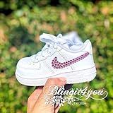 baby Shoes/Toddler shoes made with Swarovski Crystals on Nike AF1 | Amazon (US)
