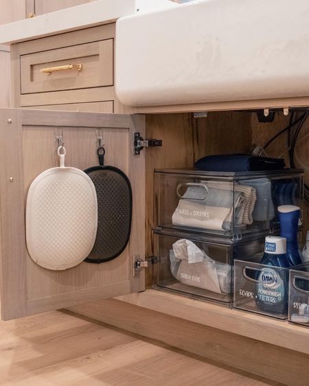 ✨ Say goodbye to under the sink clutter! ✨ Under the sink organization in #thegsAllendaleAbode kitchen, organized by Graceful Spaces Organizing🤍

#LTKhome