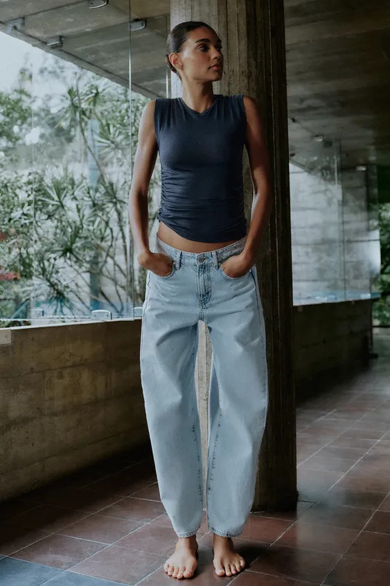 Z1975 HI-RISE FRONT SEAM JEANS | Zara US