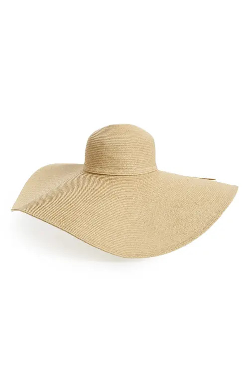 San Diego Hat Ultrabraid XL Brim Straw Sun Hat in Toast at Nordstrom | Nordstrom