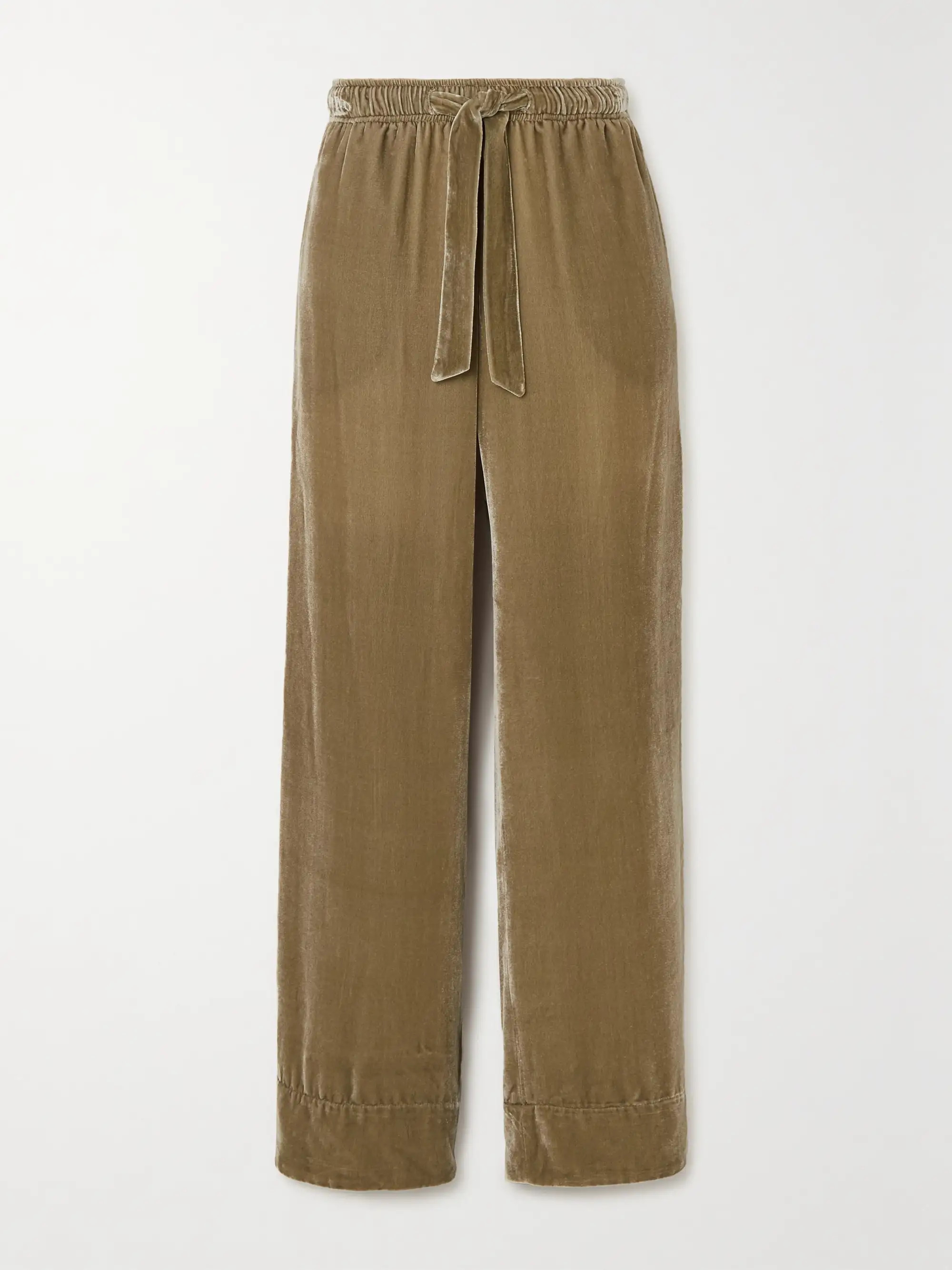 + Nadine Strittmatter Camusfa velvet wide-leg pants | NET-A-PORTER (US)