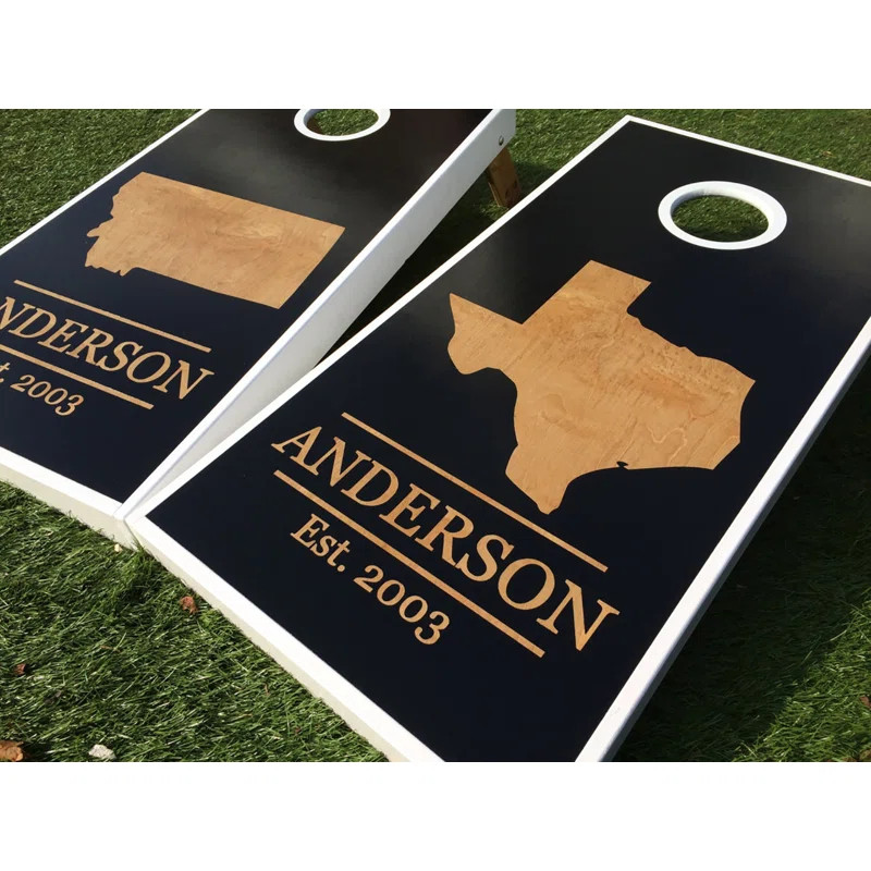 10 Piece Inverse State Custom Cornhole Board Set | Wayfair North America