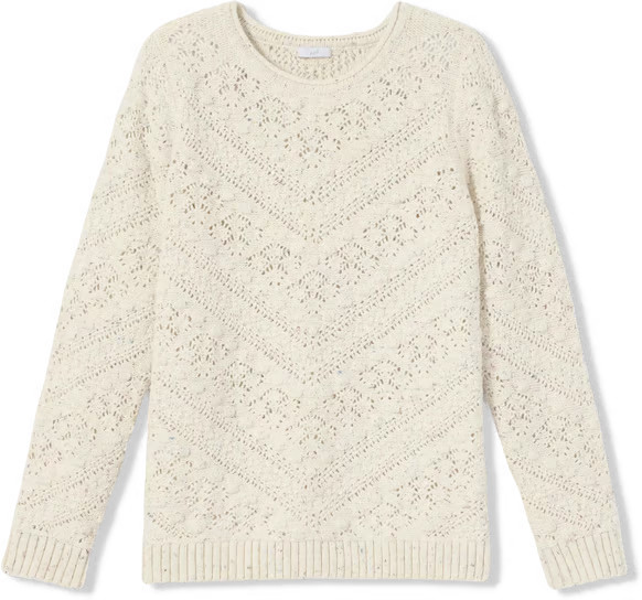Popcorn-Stitched Sweater | J. Jill