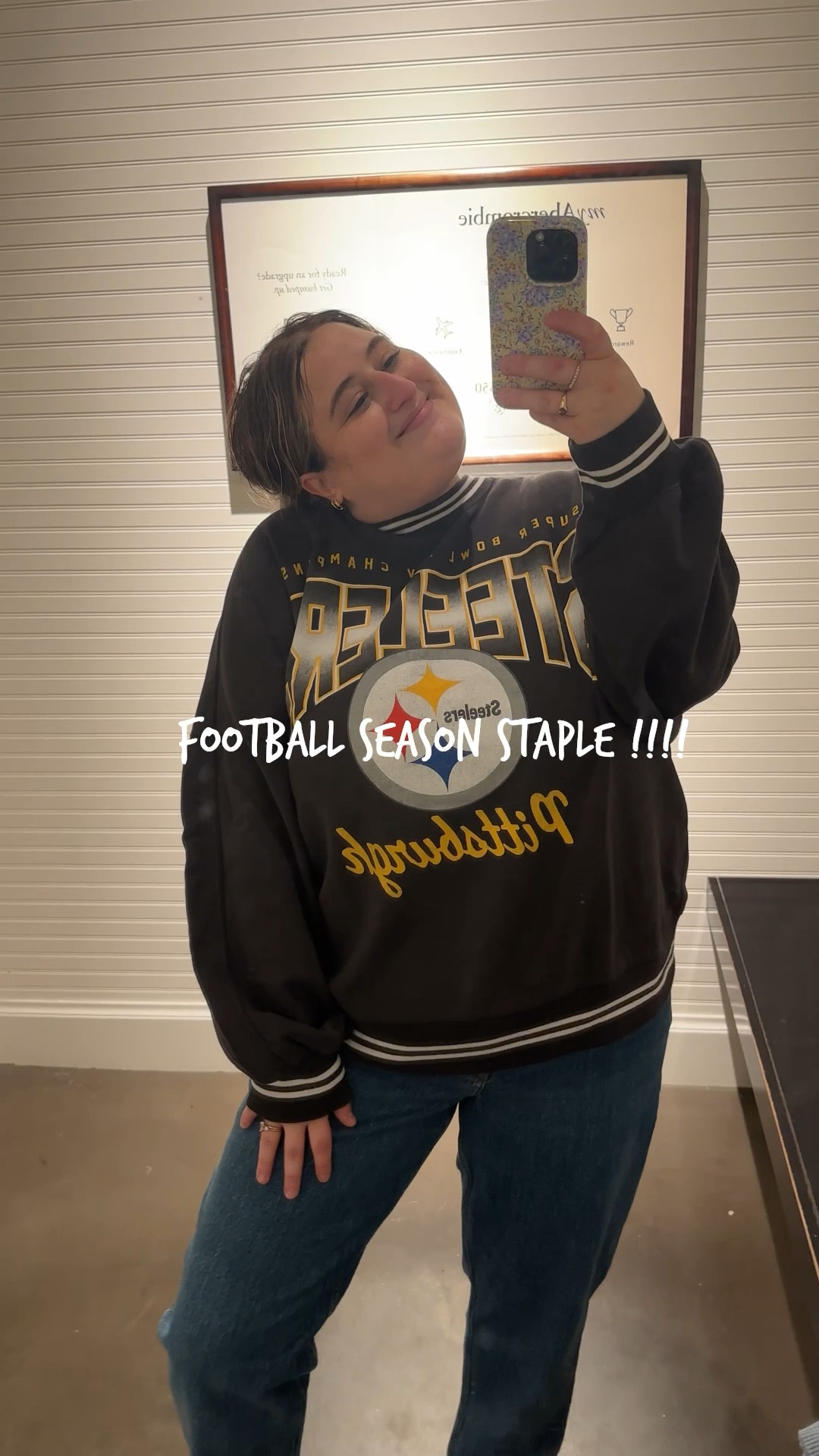 Wearing this as I type…. This is hands down my favorite NFL sweatshirt, it’s SO comfy & the added stripes makes it feel more elevated 

#LTKActive #LTKPetite #LTKMidsize