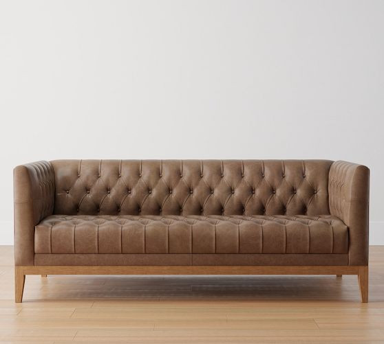 Edgewood Leather Sofa (76") | Pottery Barn (US)