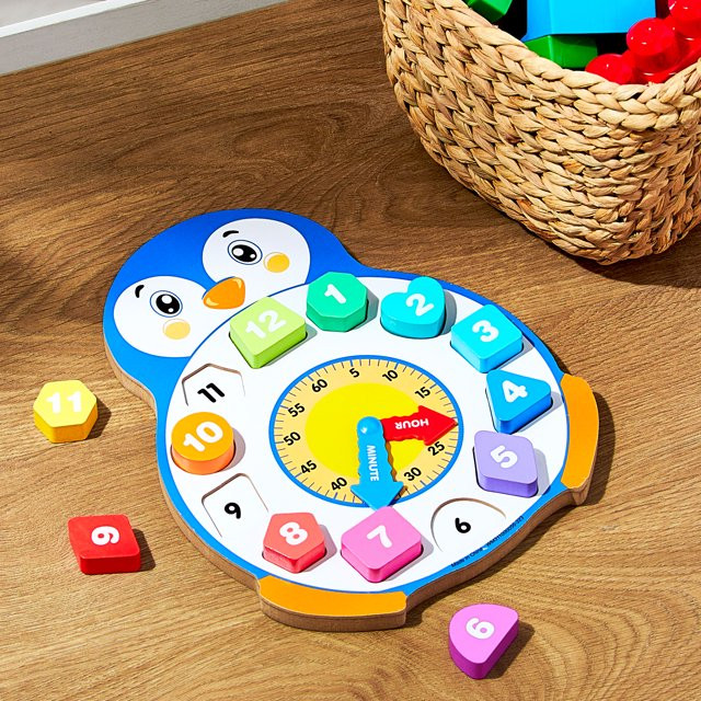 Spark Create Imagine 13-Piece Wooden Penguin Clock | Walmart (US)