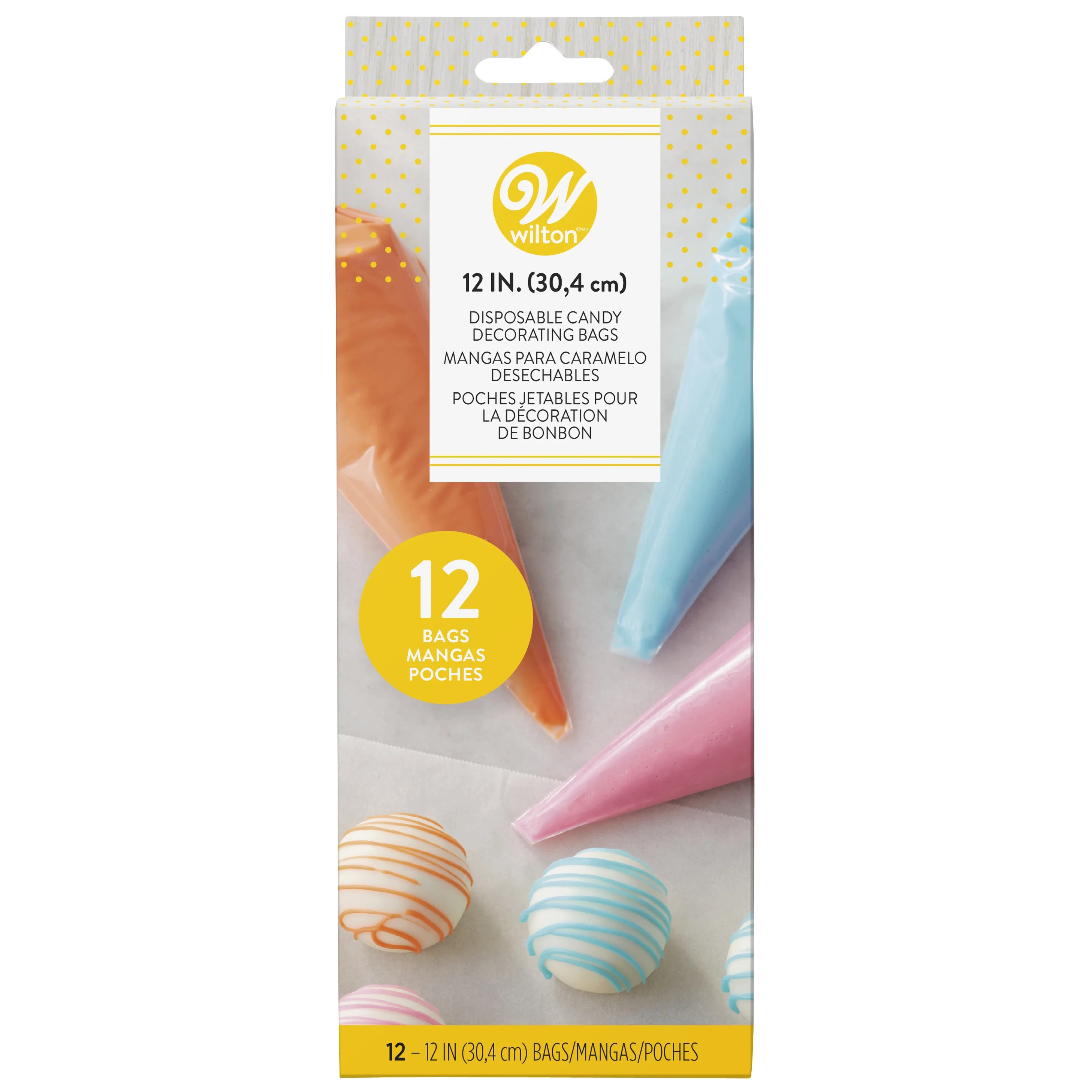 Wilton Disposable Candy Piping Bags, 12-Count, Plastic | Walmart (US)