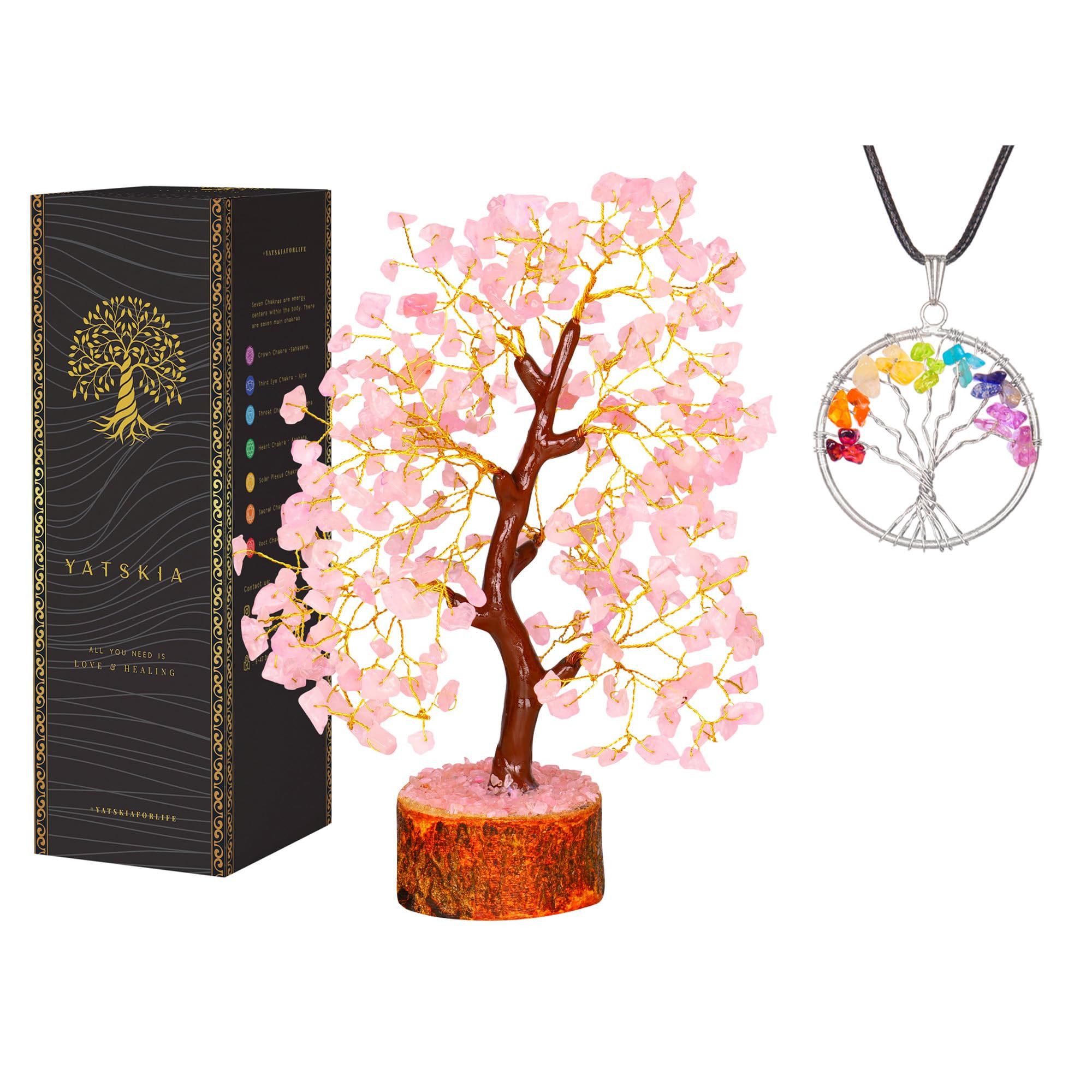 YATSKIA Red Jasper Crystals - Crystal Tree of Life - Gemstone Tree - Spiritual Items - Meditation... | Amazon (US)