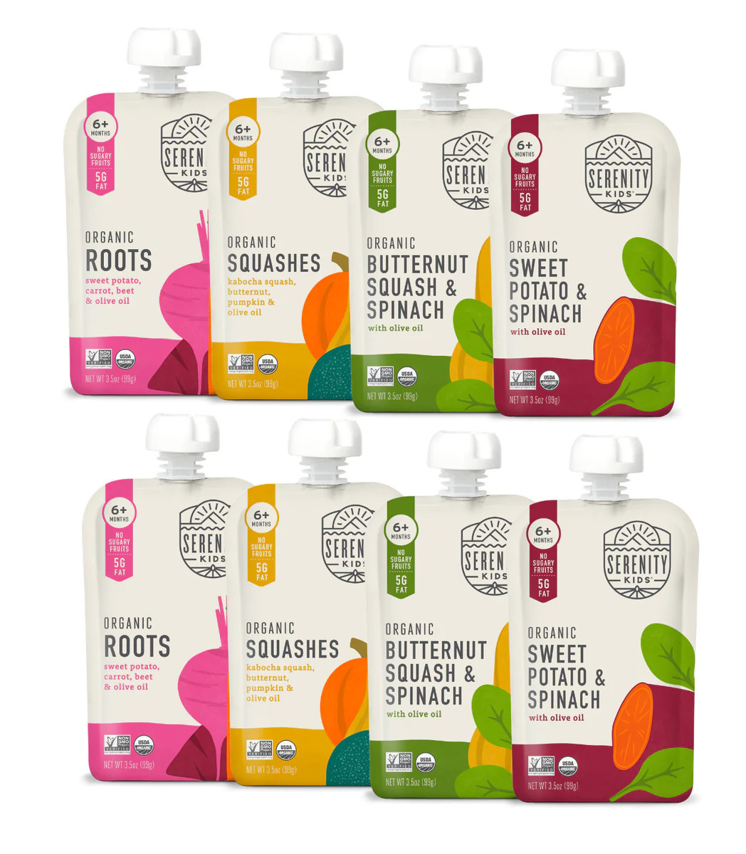 Baby Food Pouch Pack // Organic Veggies // Serenity Kids® | Serenity Kids