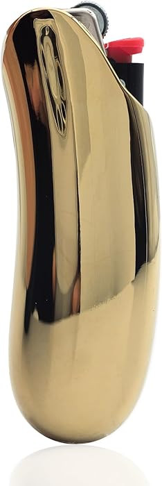 Heavy Curved Lighter Case Cover Holder Sleeve Pouches Metal Ergonomic Design for BIC Full Size Li... | Amazon (US)