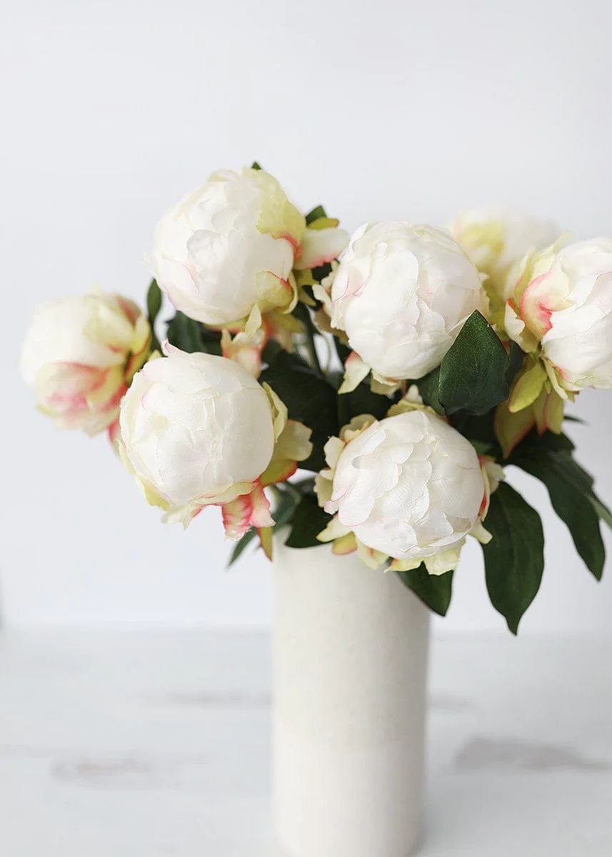 Silk Peonies | White Artificial Flowers | Wedding Flowers at Afloral | Afloral