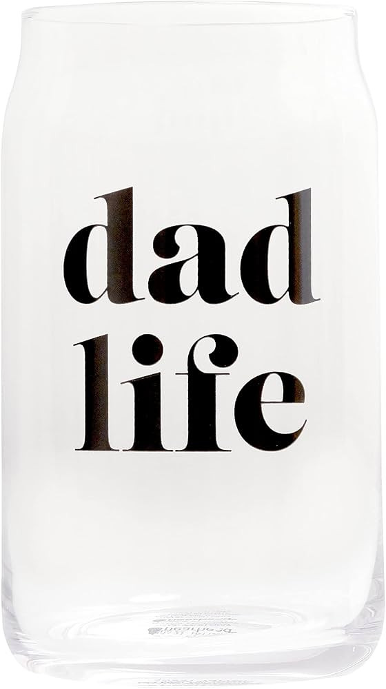 Pearhead Dad Life Beer Glass, New Dads or Father’s Day, Fatherhood Pint Glass, Novelty Bar Acce... | Amazon (US)
