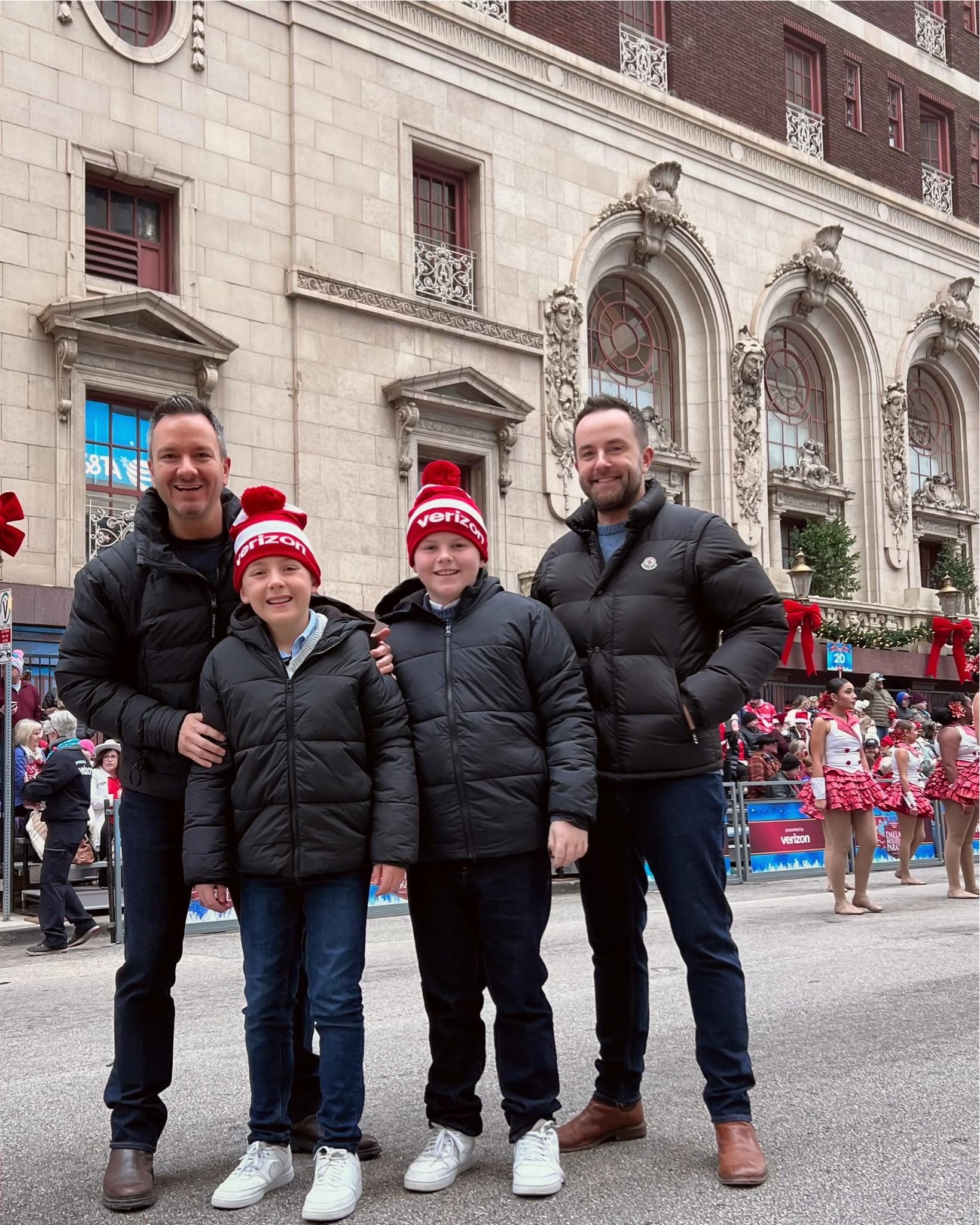 Adolphus breakfast, bundled-up boys, the Dallas Holiday Parade... and even ran into our friend Buddy the Elf again! Another tamilv tradition in the books.

#LTKKids #LTKMens #LTKHoliday