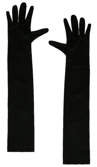 Silk Gloves in Black | Revolve Clothing (Global)