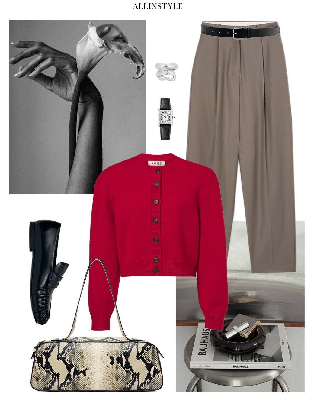 Pop of Red Chic Outfit Ideas.