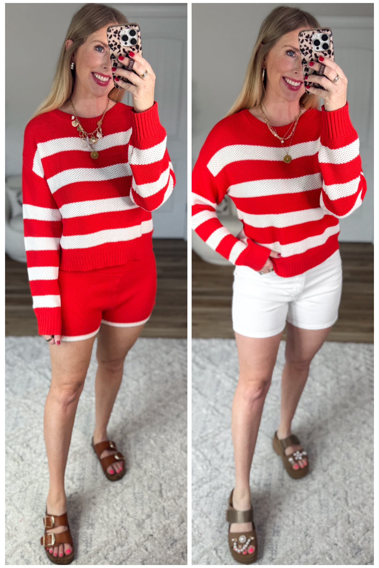 2 ways to style this striped sweater from Walmart! 

#LTKmomlife #LTKootd