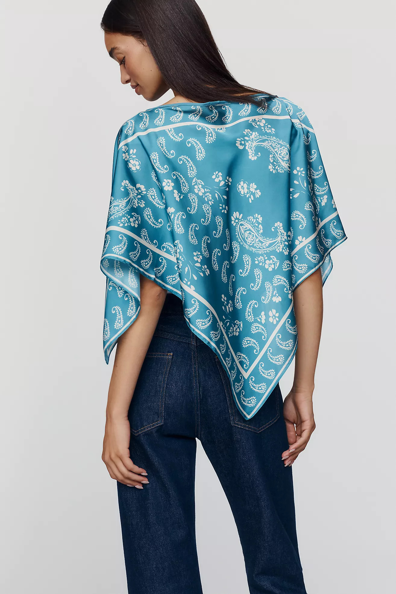 By Anthropologie Printed Scarf Poncho | Anthropologie (US)