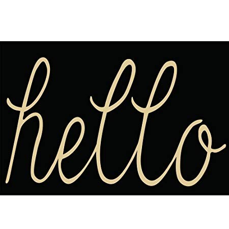 Non Slip Backing Doormat With Hello Entrance Rug Floor Indoor Outdoor Door Mat Welcome Mats For Home | Amazon (US)