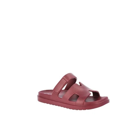 No Boundaries Women's Geo Slide Sandals | Walmart (US)