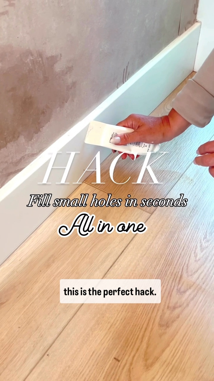 This is the perfect solution for all those small holes in your walls and baseboards.  Screw the lid back on and use for future needs. 




#LTKHome #LTKFindsUnder50