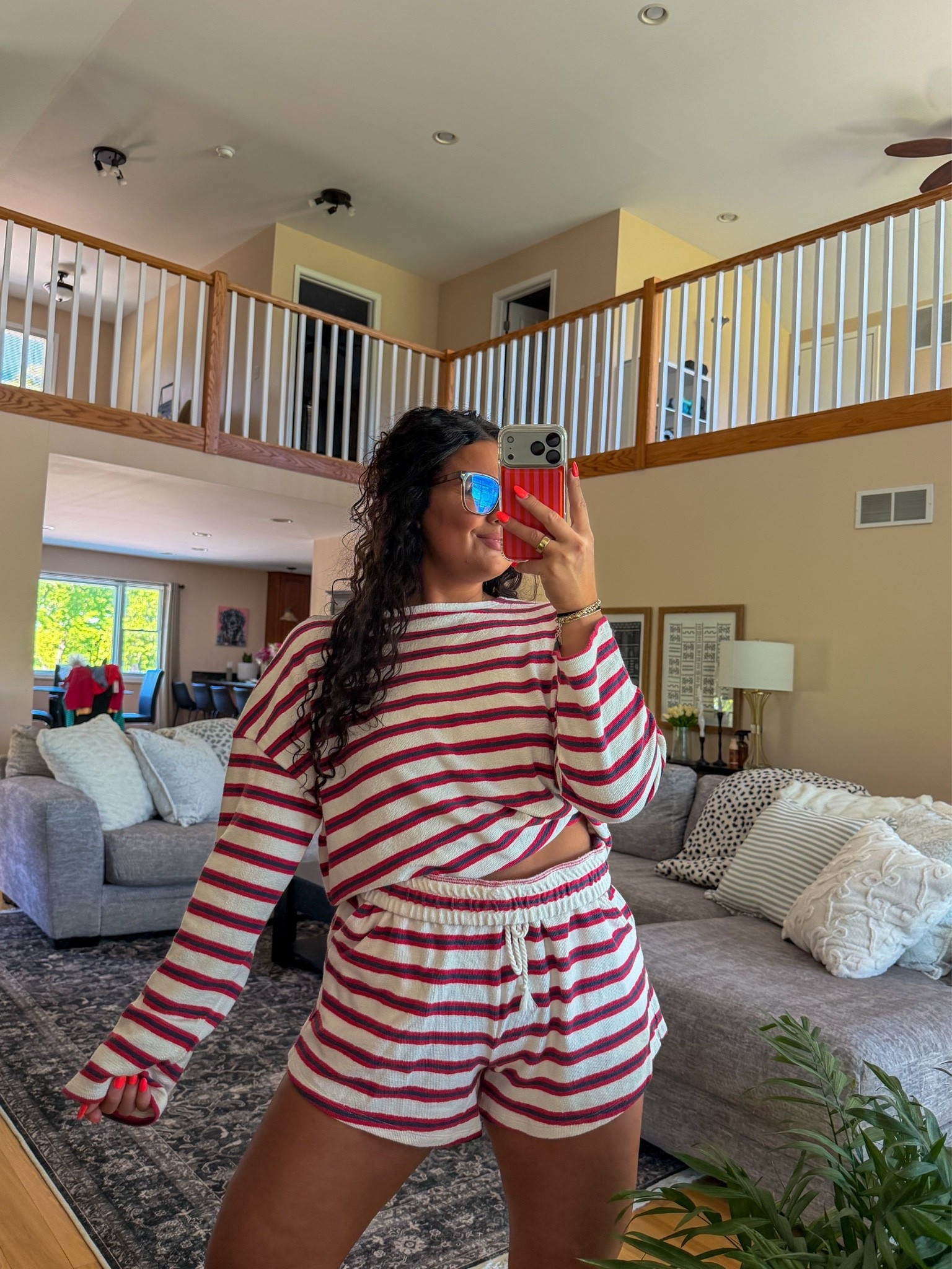 I’m wearing a size large in both — I would size down in the shorts. @Target 

#target

#LTKActive #LTKMidsize #LTKootd