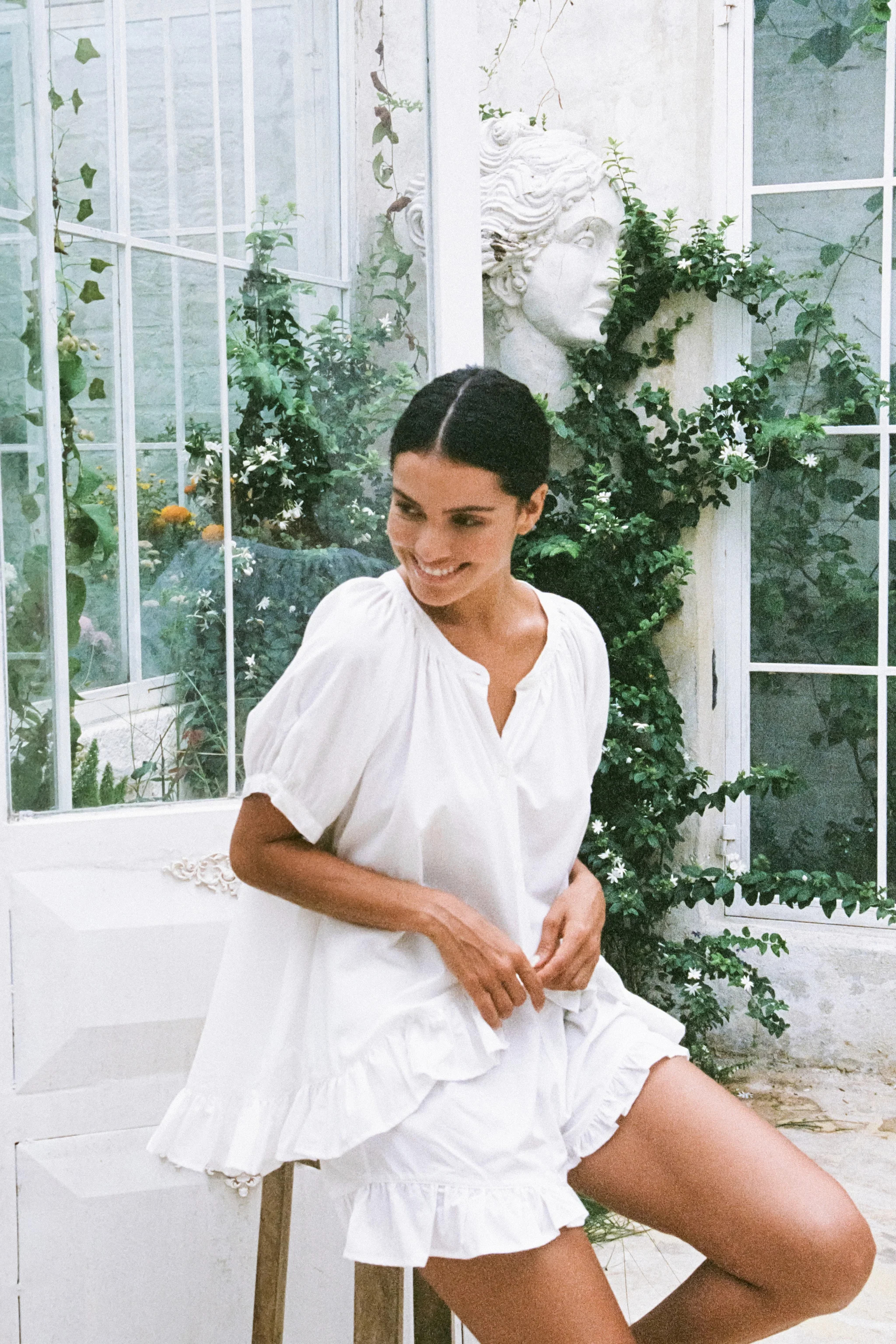 Sophie Sleep Set - Cotton Modal - Off White | Piyama US