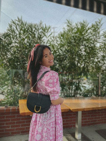 Valentine's Day outfit inspired with this mixed pink and white color combo dress and simple yet chic black compact bag from Charles and Keith 🩷🩷🩷 

#LTKwedding #LTKitbag #LTKstyletip
