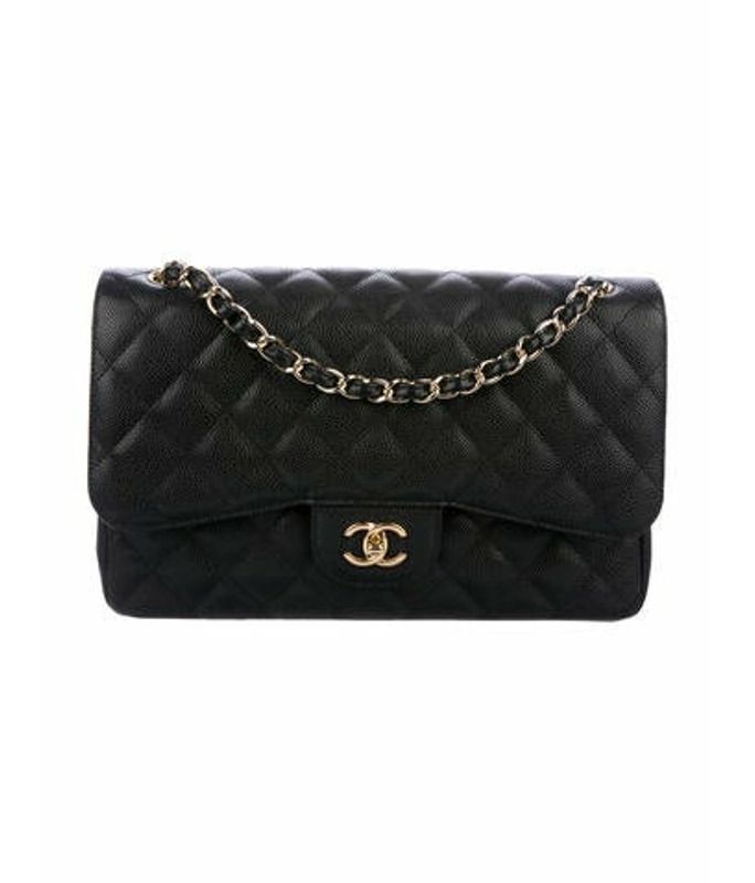 Chanel Classic Jumbo Double Flap Bag Black Chanel Classic Jumbo Double Flap Bag | The RealReal