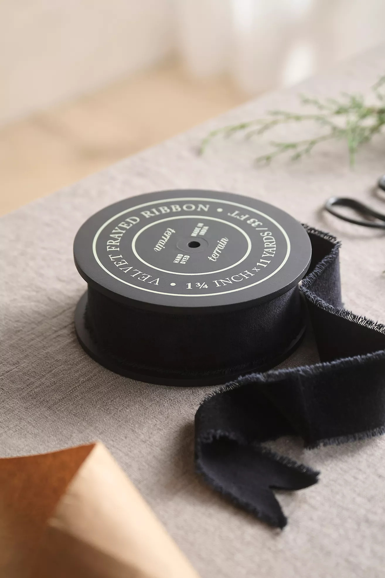 Antiqued Frayed Velvet Ribbon | Anthropologie (US)