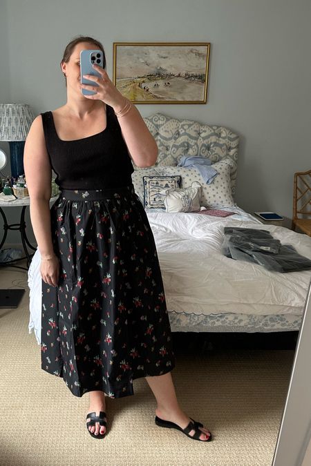 So happy with this black maxi skirt from Hill House! I love the black floral ikat pattern. I’m in my usual Hill House size, XL  

#LTKSeasonal #LTKmidsize #LTKBacktoSchool