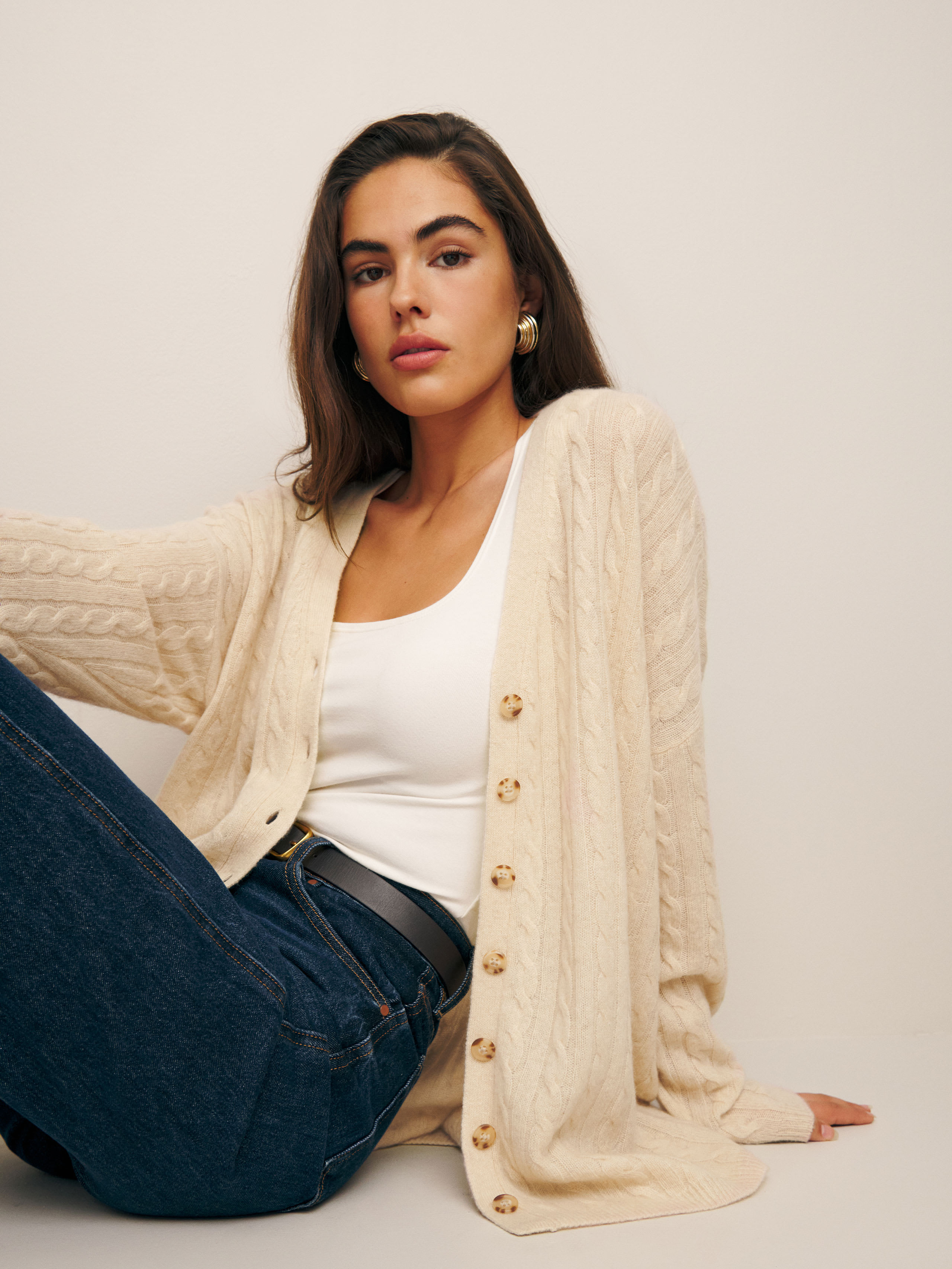 Giusta Oversized Cashmere Cardigan | Reformation (Global)