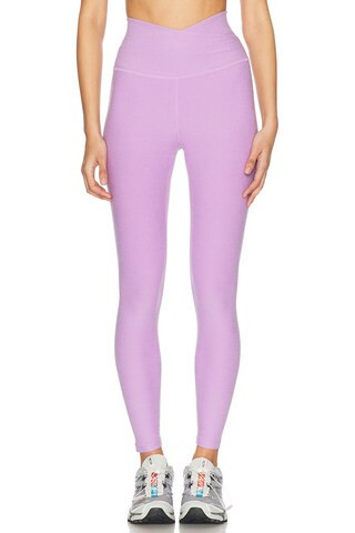 Beyond Yoga Spacedye At Your Leisure High Waisted Midi Legging in Purple | FWRD 