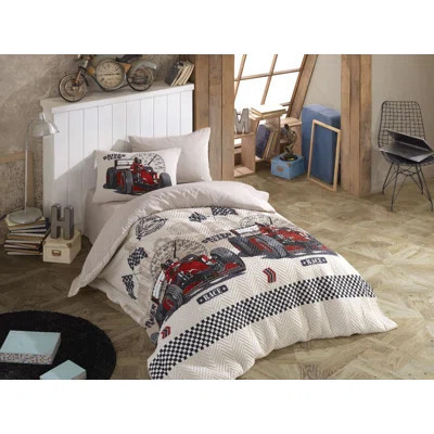 F1 RACER Bedding for Boys, Racing Car Duvet Cover for Teens and Adults, Bed Covers, Car Theme Bedroom | Wayfair North America