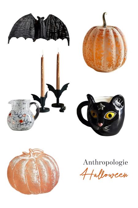 Shop these Halloween and fall home items from Anthropologie including this black cat mug, pumpkin placemat, and candlesticks. 

#LTKhome #LTKHalloween #LTKfindsunder50