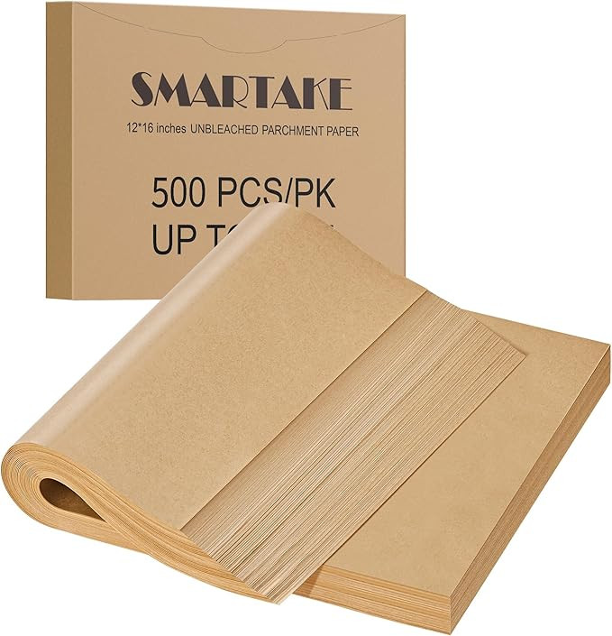 SMARTAKE 400 Pcs Parchment Paper Baking Sheets, 12x16 Inches Non-Stick Precut Baking Parchment, f... | Amazon (US)