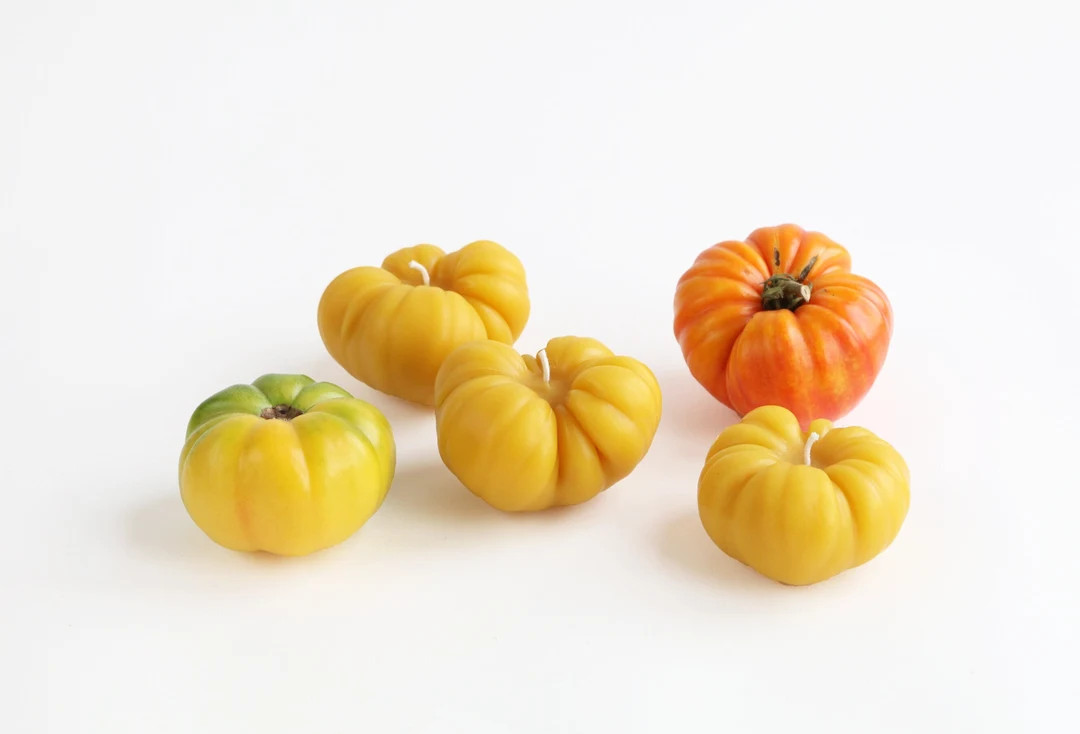Heirloom Tomato Beeswax Candles - Etsy | Etsy (US)