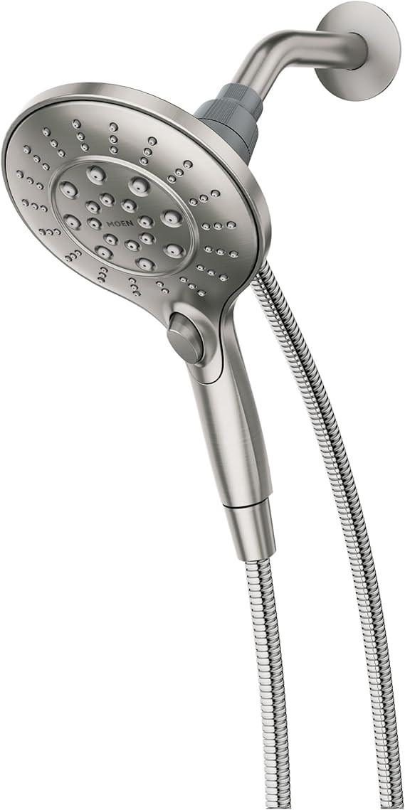 Moen 26112SRN Engage Spot Resist Brushed Nickel Six-Function Removable Handheld Showerhead with M... | Amazon (US)