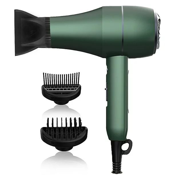 Ficcug Ionic Hair Dryer,Professional Blow Dryer Lghtweight, Negative Ion Technolog,3 Speed Hot/Co... | Walmart (US)