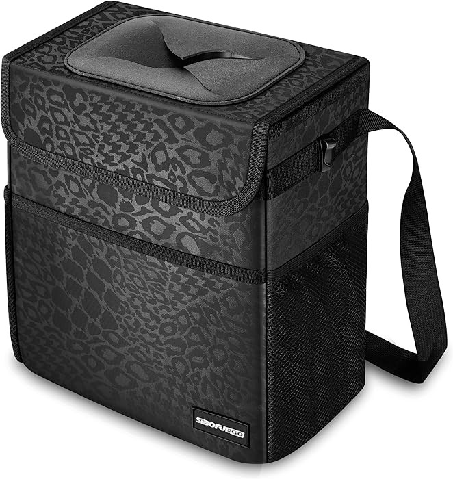 Cute Car Trash Can with Lid – Multipurpose Collapsible Trash Bin for Car, Leak-Proof Organizer,... | Amazon (US)