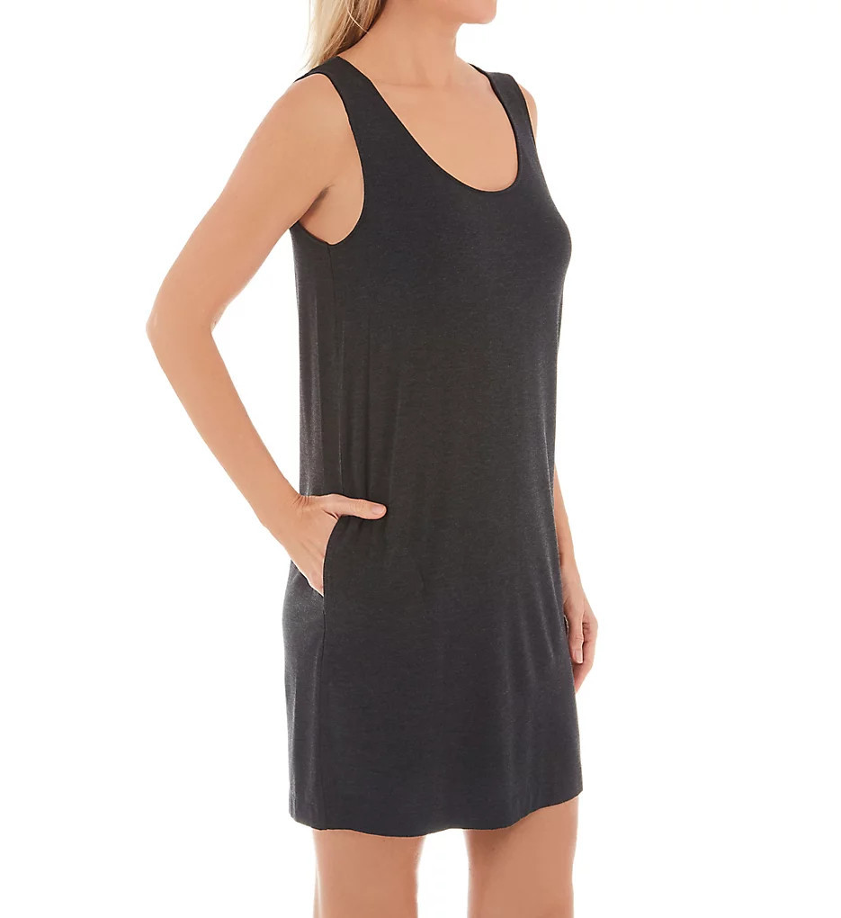 Hanro Women's Natural Elegance Tank Gown in Black | Size Small | HerRoom.com | HerRoom