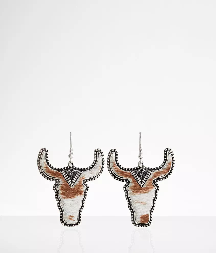 Western Steer Drop Earring | Buckle