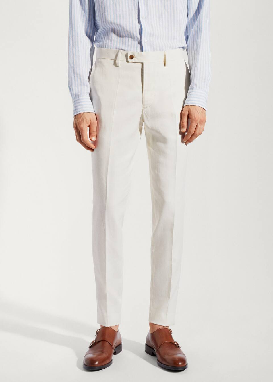 100% linen suit trousers | MANGO (US)