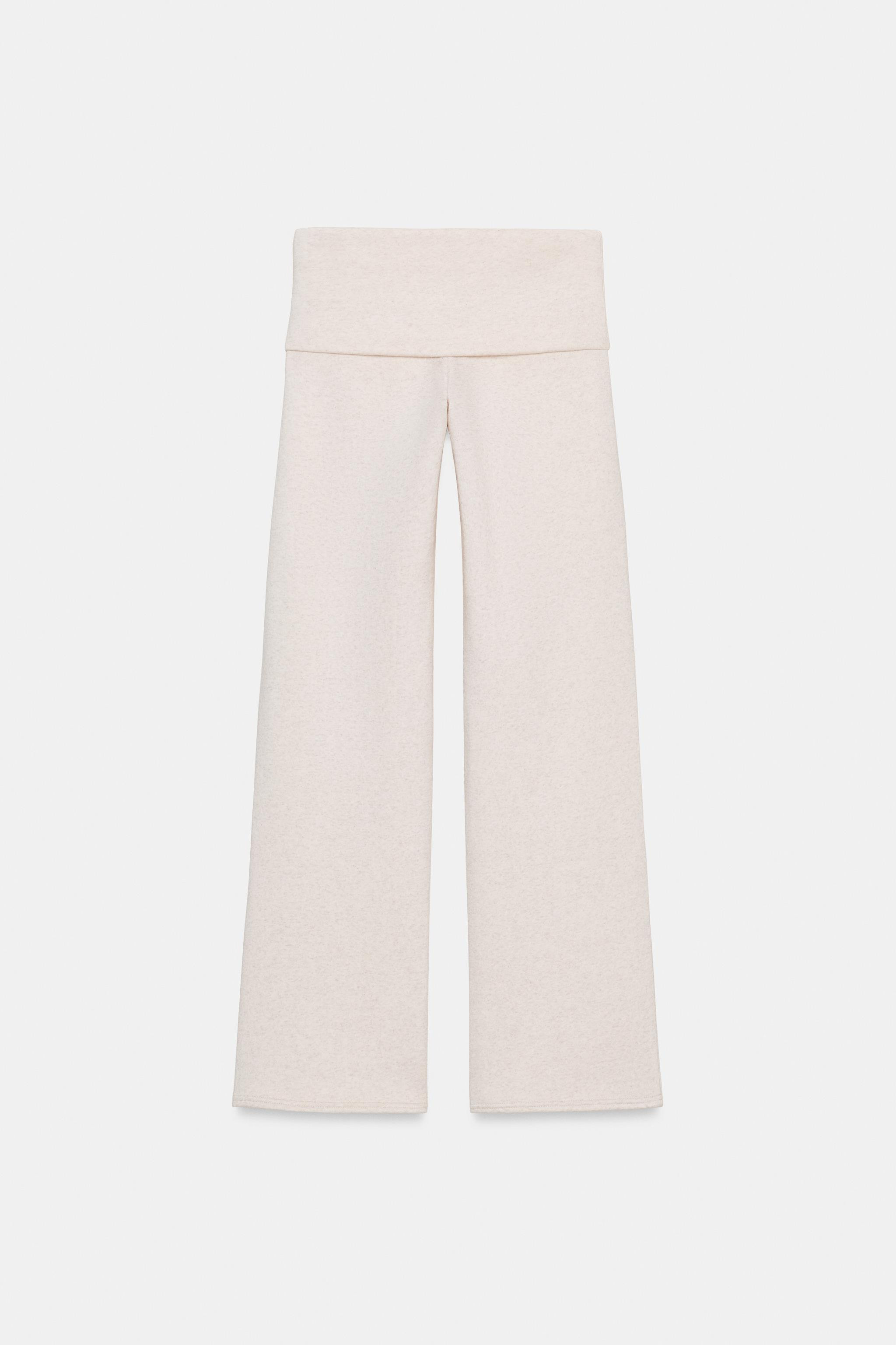 TROUSERS WITH TURN-UP WAIST | Zara UK