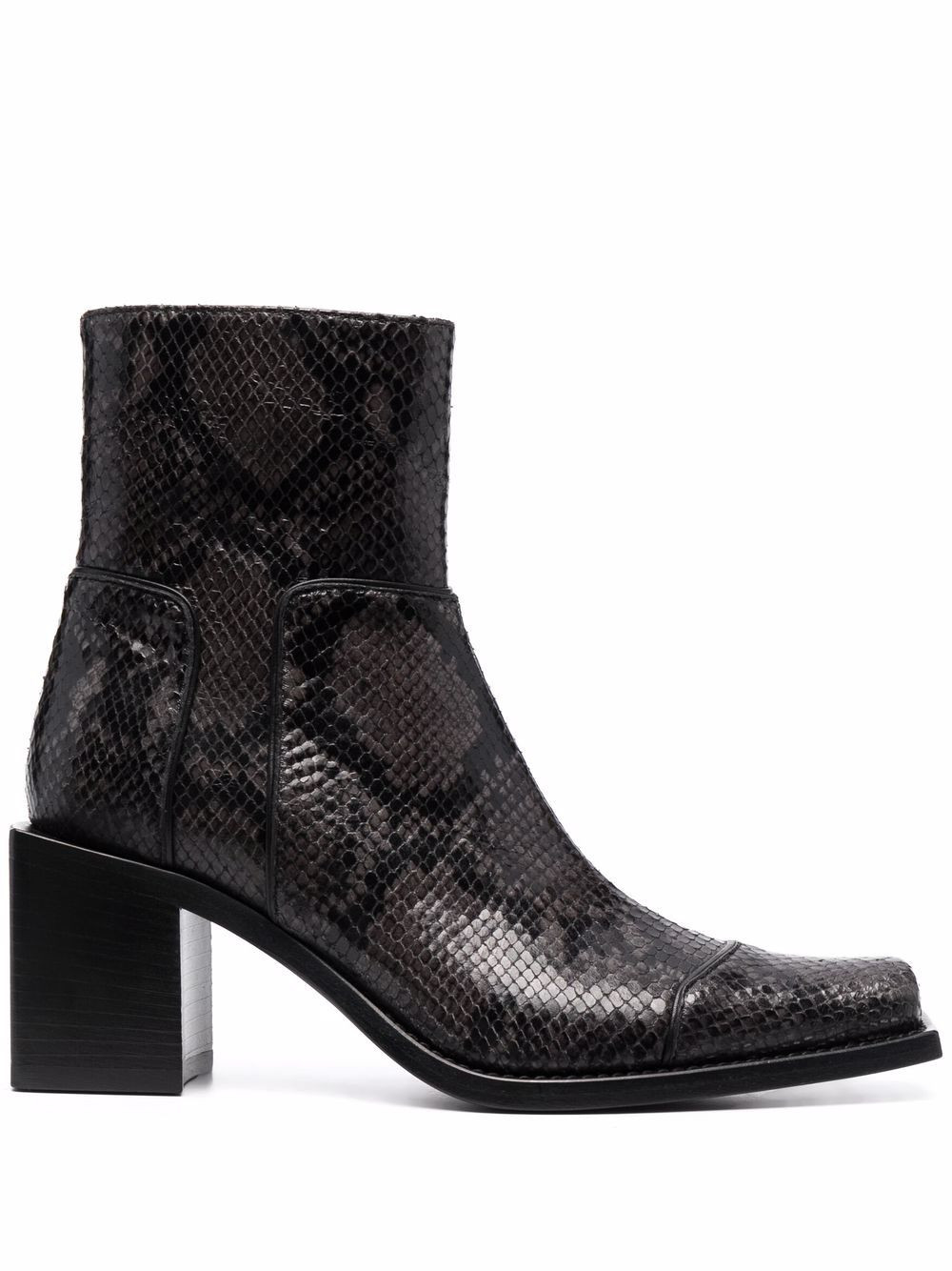 Buttero snakeskin ankle boots - Black | Farfetch Global