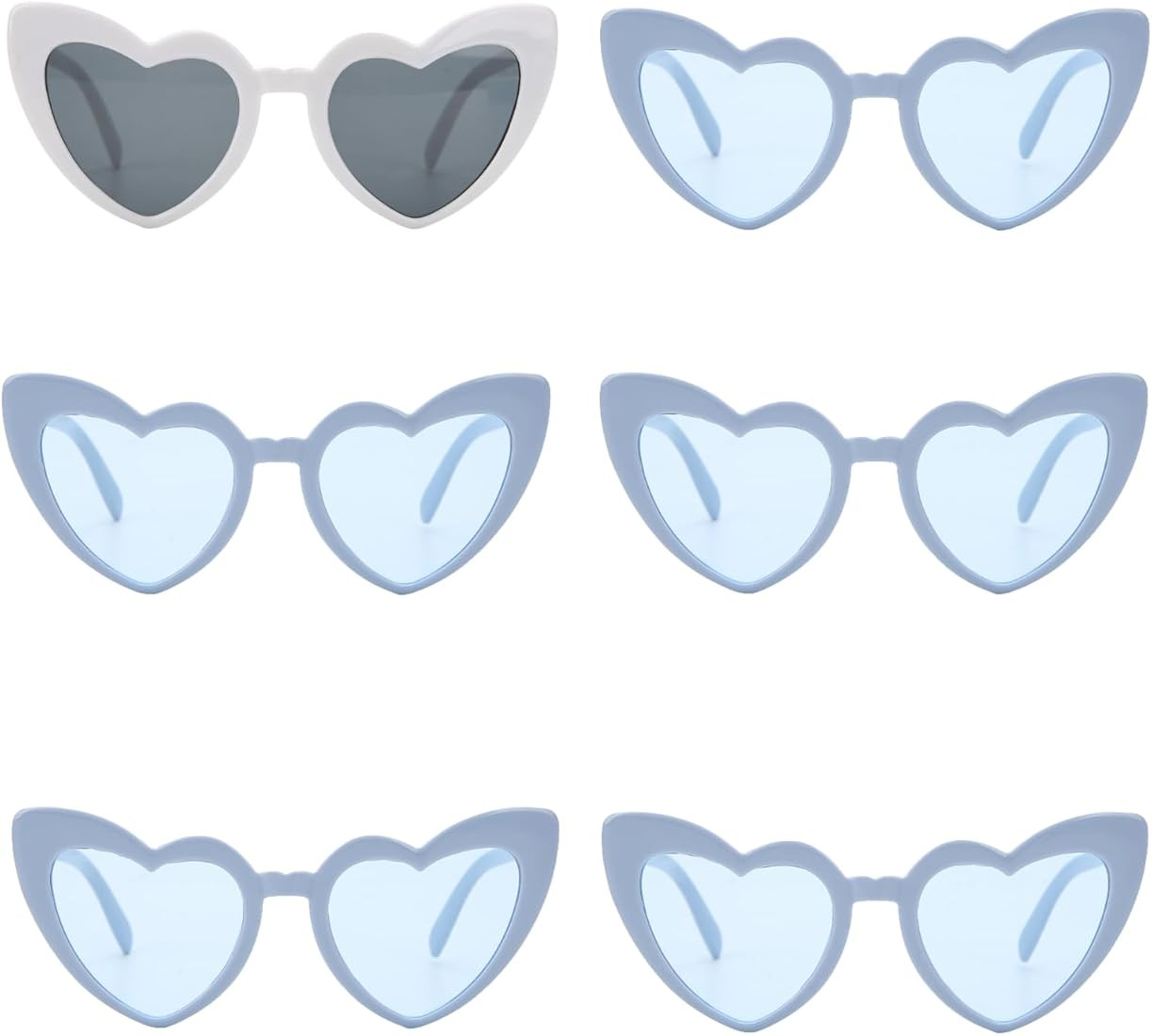 12 Pairs Bachelorette Party Sunglasses Heart Shaped Sunglasses Party Decorations Bridesmaid Propo... | Amazon (US)