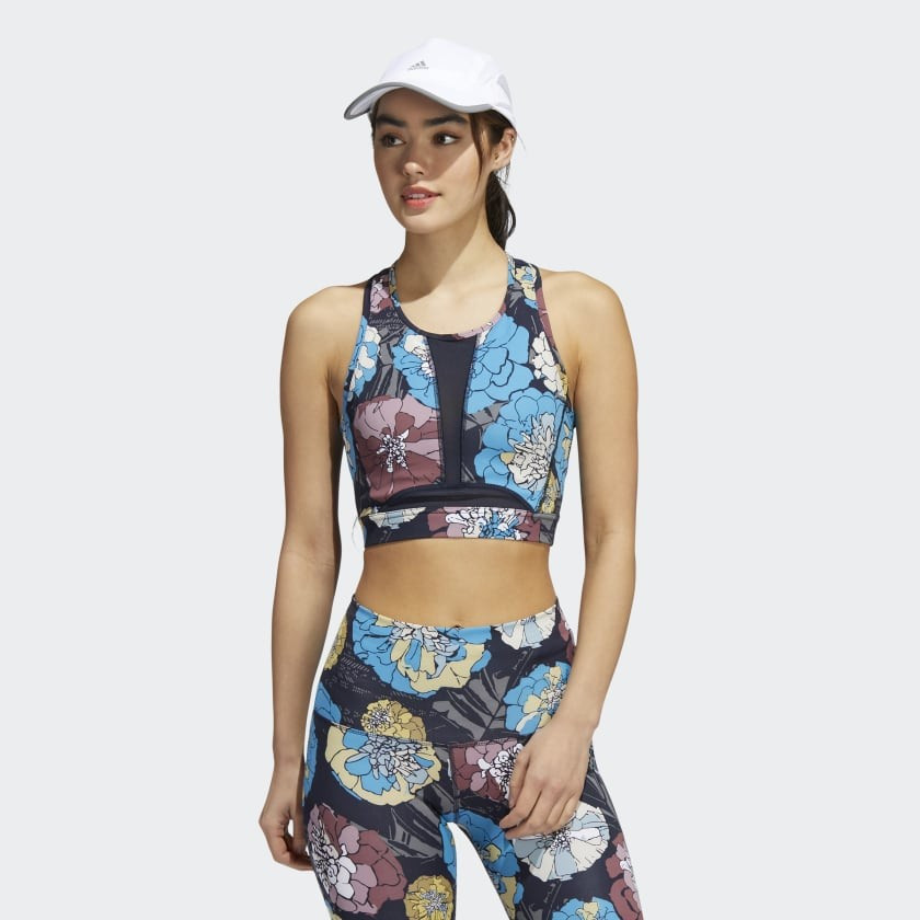 Run Medium-Support International Women's Day Allover-Print Bra | adidas (US)